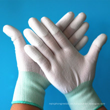 Inspection Precision Work Kohlefaser Liner ESD Top Fit Finger PU Safe Handschuhe
